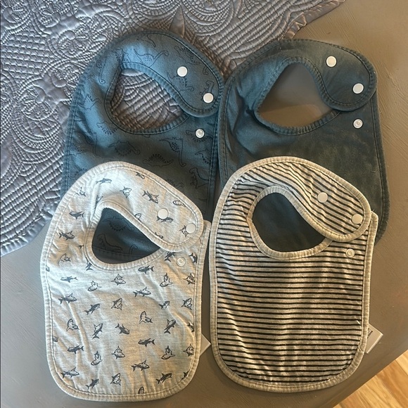 benoxine Other - 🍼Benoxine Assorted Baby Bib Set - Blue, Gray, and Cream